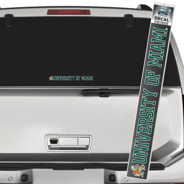 University of Miami Hurricanes Decal
