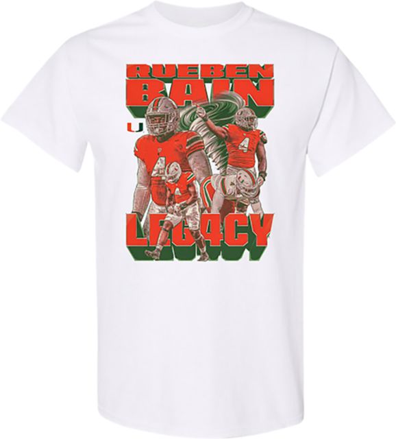 Miami Football Short Sleeve T-Shirt RUEBEN BAIN
