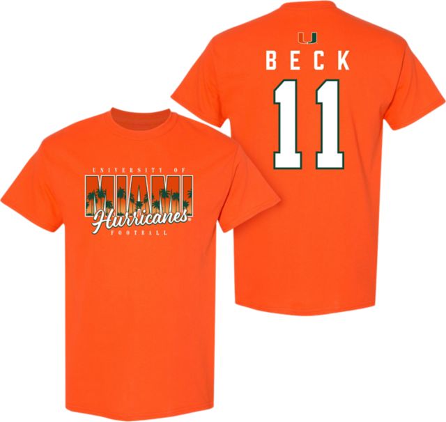 University of Miami Football Short Sleeve T-Shirt CARSON BECK