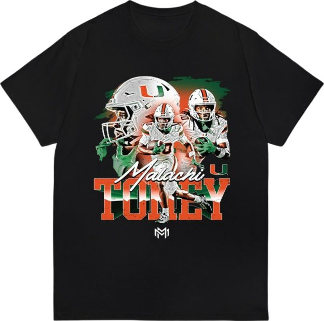Miami Football Youth Short Sleeve T-Shirt MALACHI TONEY
