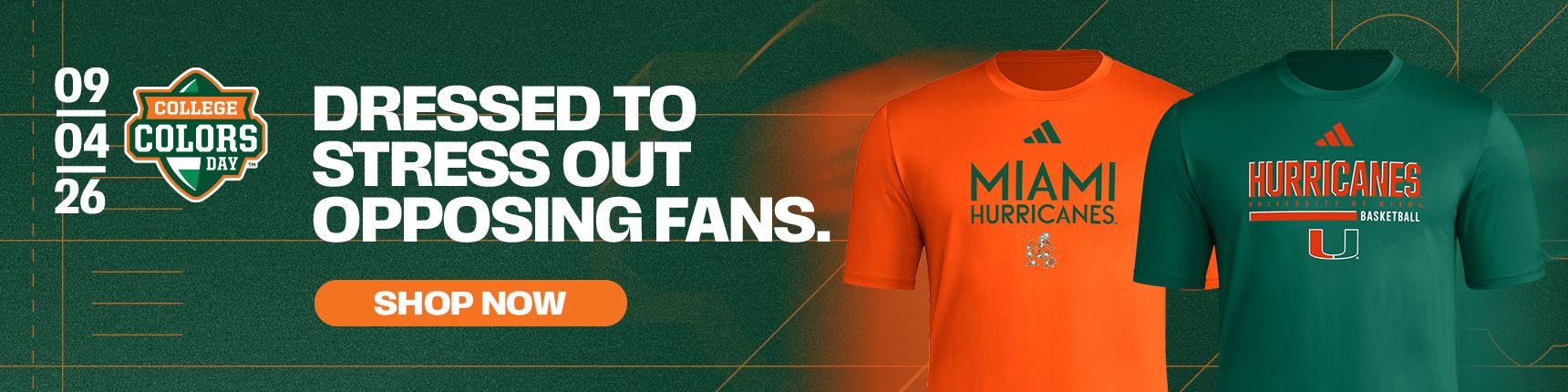 Dressed to stress out opposing fans.