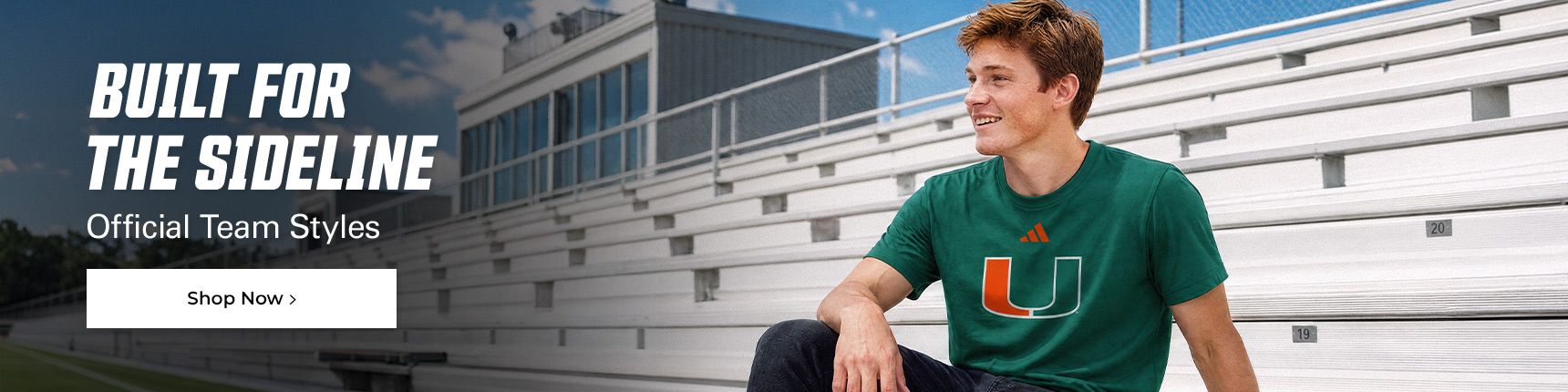 Built for the sideline. Official team styles