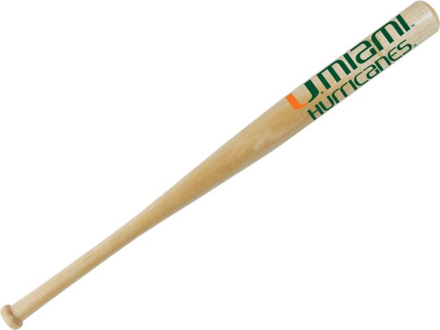 University of Miami 18 in. Natural Mini Bat