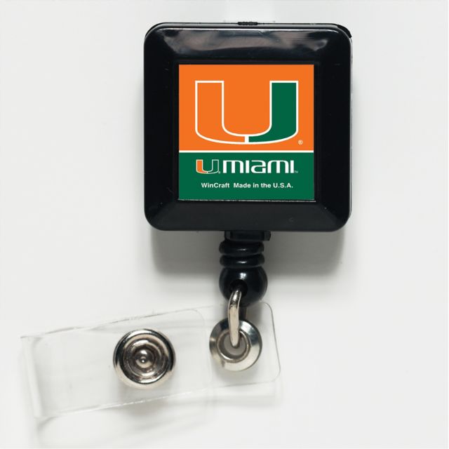 University of Miami 1" Badge Holder