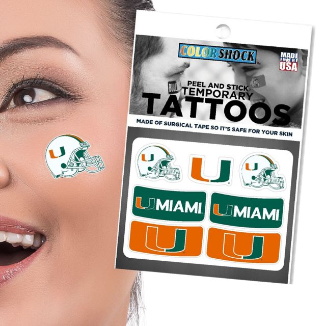 University of Miami Helmet Body Decals