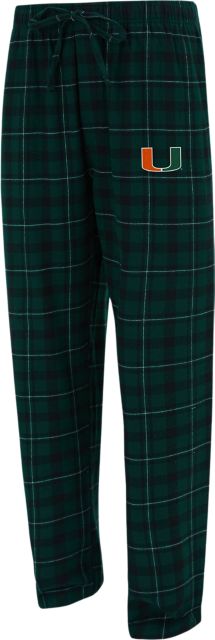 University of Miami Flannel Pants