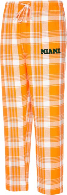 University of Miami Flannel Pants