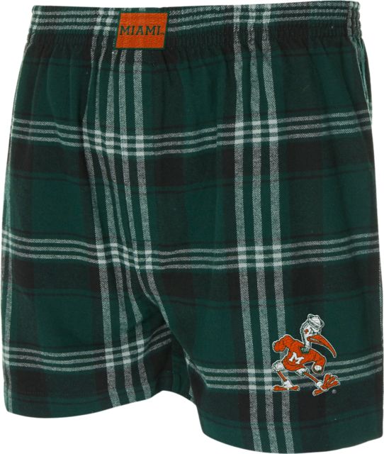 University of Miami Hurricanes Flannel Boxers