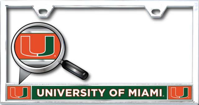 University of Miami License Plate Frame