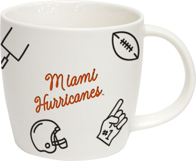 University of Miami 18 oz. Baseball Mug