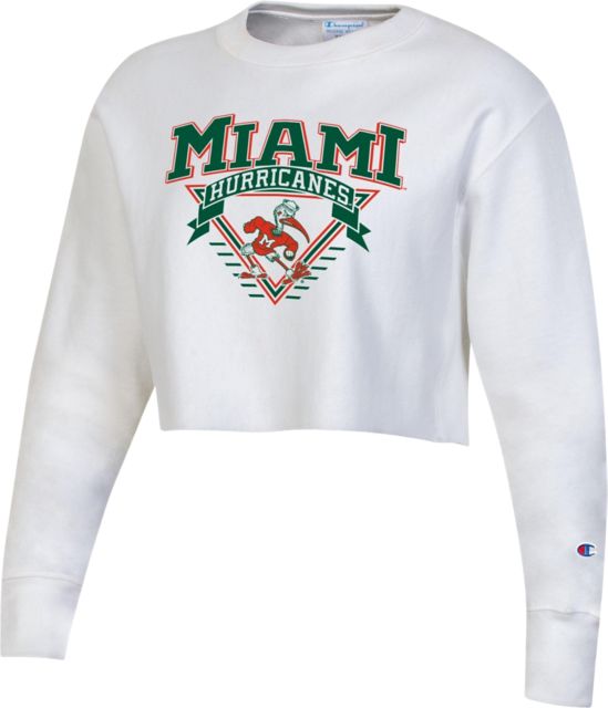 University of Miami Women's Hurricanes Cropped Crewneck