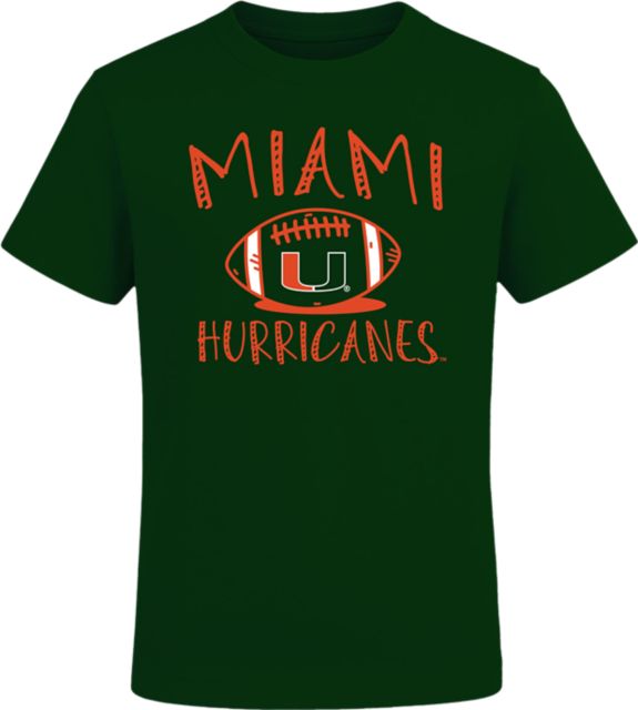 University of Miami Hurricanes Toddler Football Short Sleeve T-Shirt