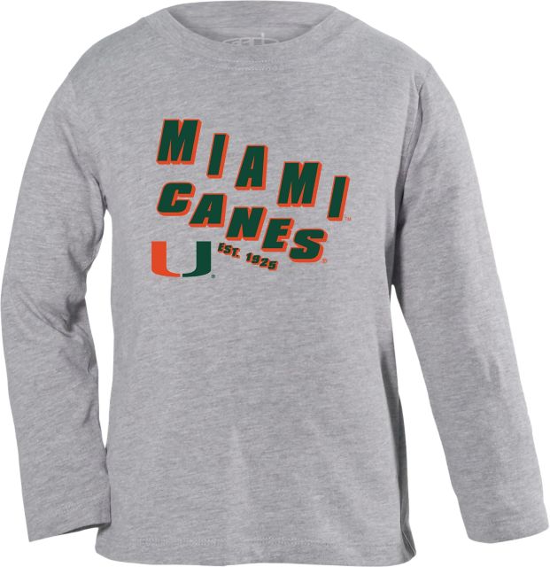 University of Miami Hurricanes Toddler Lane Long Sleeve T-Shirt