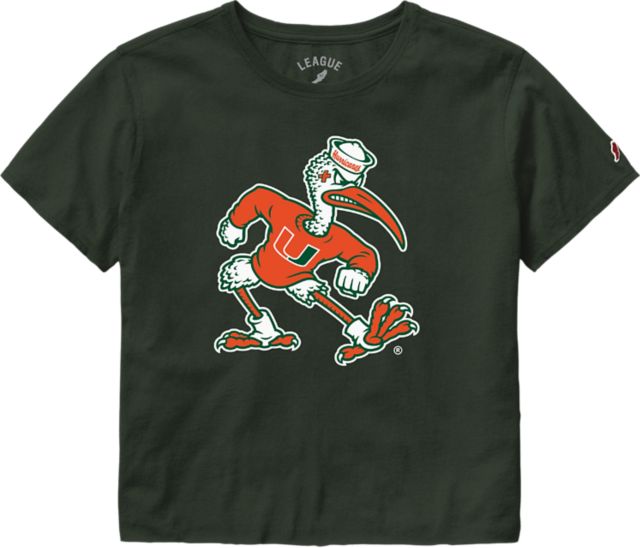 University of Miami Hurricanes Women's Cropped Short Sleeve T-Shirt