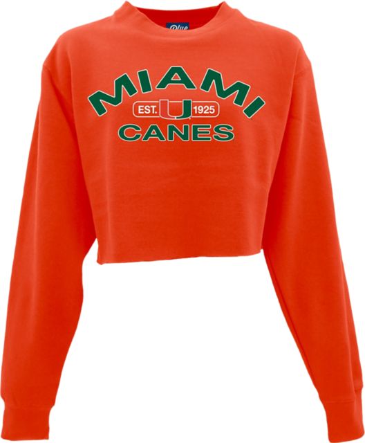 Miami Hurricanes Women's Logo Crop