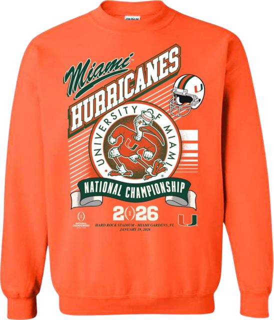 University of Miami Football 2026 National Championship Game Crewneck Sweatshirt