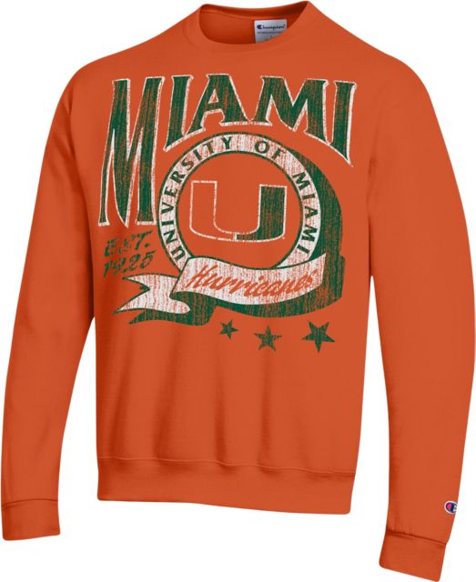 University of Miami Hurricanes Crewneck Sweatshirt