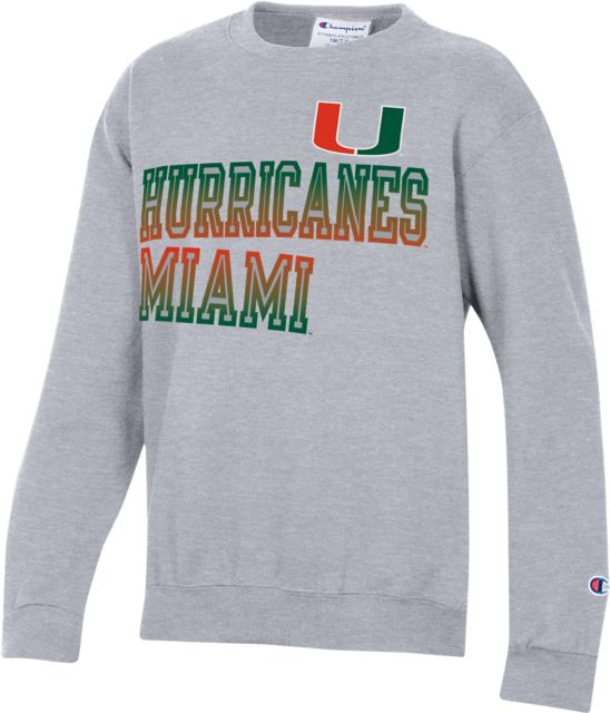 University of Miami Hurricanes Youth Crewneck Sweatshirt