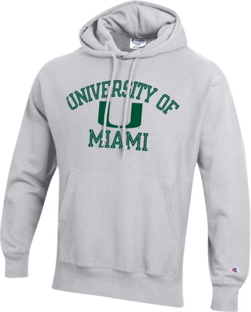 University of Miami Reverse Weave Hood: University Of Miami