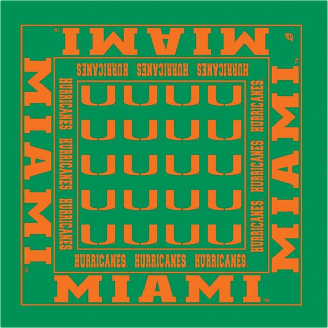 University of Miami Hurricanes 22" Bandanna
