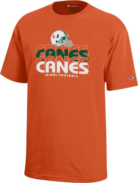 University of Miami Hurricanes Youth Football Short Sleeve T-Shirt