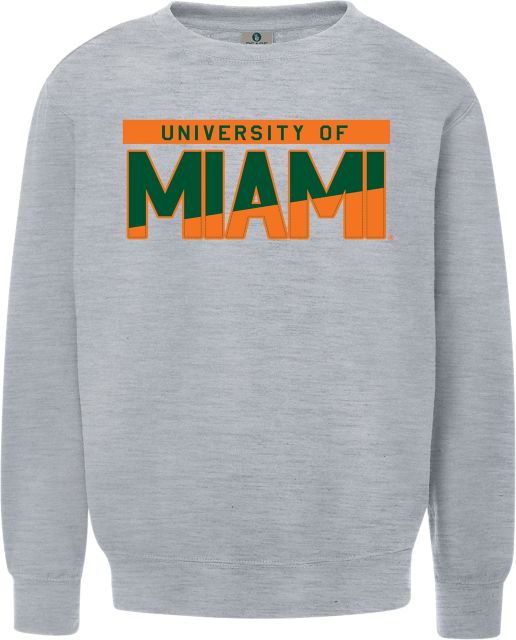 University of Miami Peace Crewneck Sweatshirt