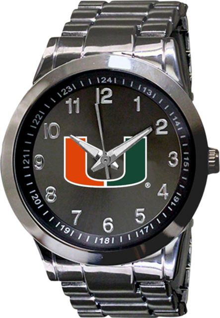 University of Miami 44mm Men's Metal Watch