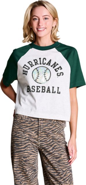 University of Miami Women's Baseball Sequin Short Sleeve T-Shirt