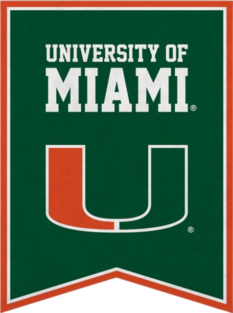 University of Miami 18x24 Banner
