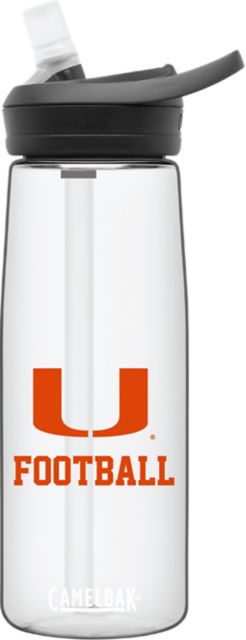 University of Miami .75L Football Water Bottle