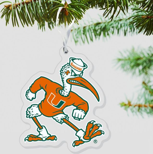 University of Miami Hurricanes 3'' x 4'' Ornament