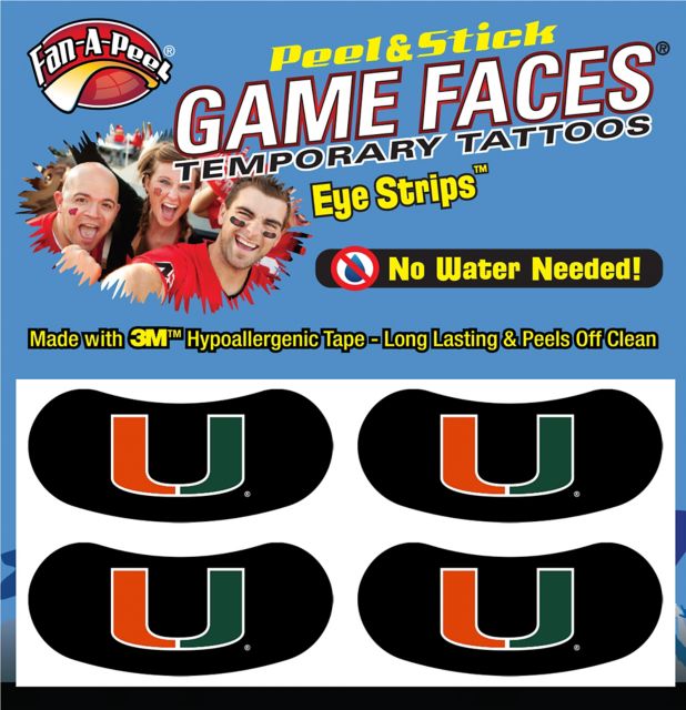 University of Miami Under Eye Strips 2 Pack