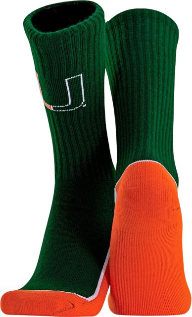 University of Miami Crew Socks