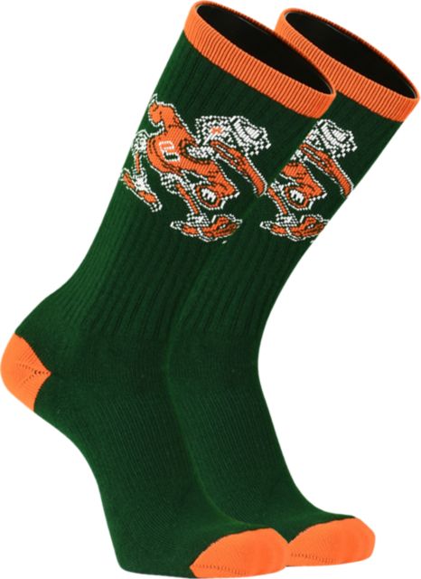 University of Miami Hurricanes Crew Socks