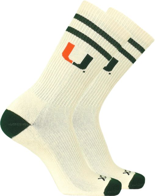 University of Miami Vintage Crew Socks