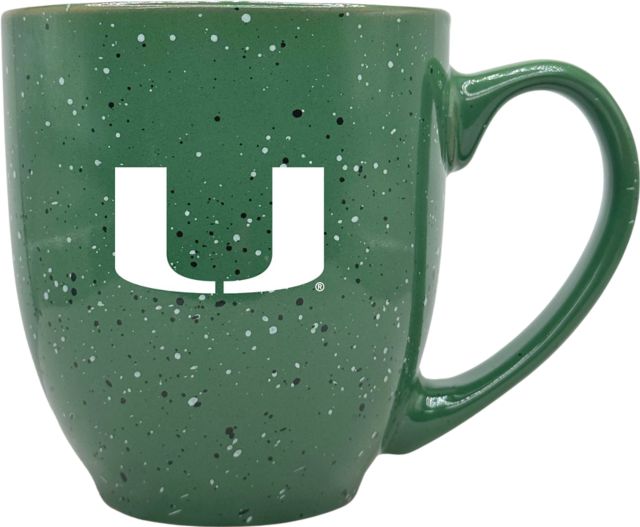University of Miami 16 oz. Laser Engraved Bistro Mug