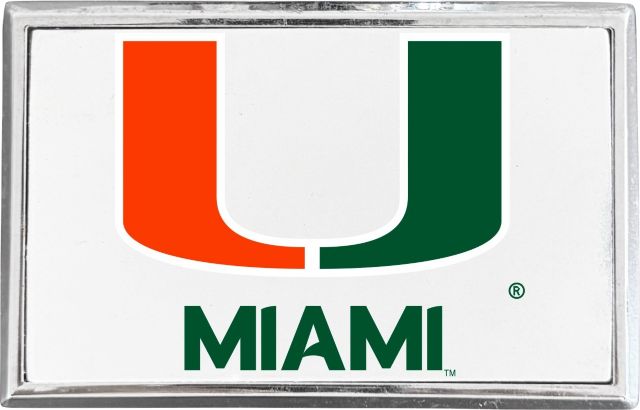University of Miami Rectangle Adhesive Emblem