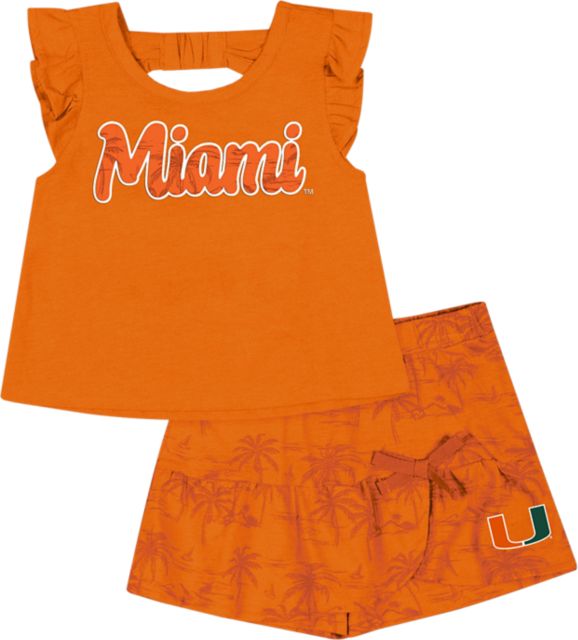 University of Miami Hurricanes Toddler Tank Top and Shorts Set