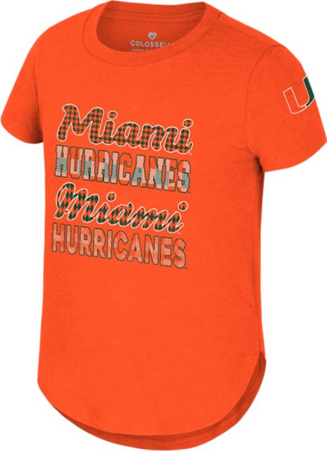 University of Miami Hurricanes Youth Girls Short Sleeve T-Shirt