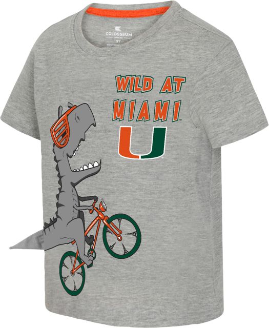 University of Miami Hurricanes Dino Toddler Short Sleeve T-Shirt