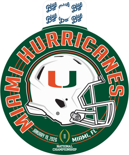 University of Miami Football 2026 National Championship Game Sticker