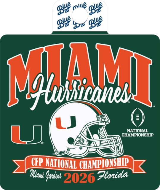 University of Miami Football 2026 National Championship Game Sticker