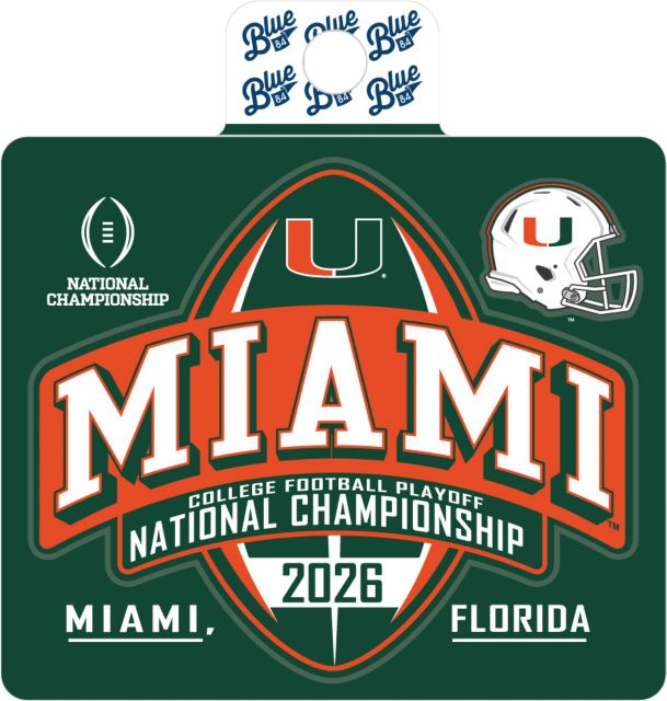 University of Miami Football 2026 National Championship Game Sticker