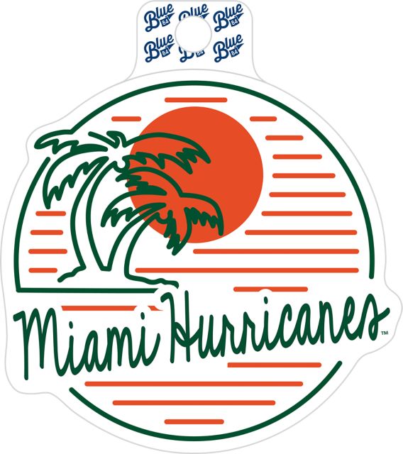 University of Miami Hurricanes Full Size Sticker