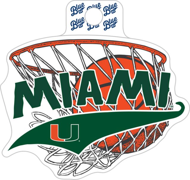University of Miami Hurricanes Basketball Sticker