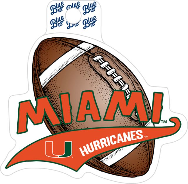 University of Miami Hurricanes Football Full Size Sticker