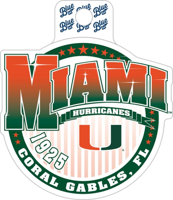 University of Miami Hurricanes Fullsize Sticker