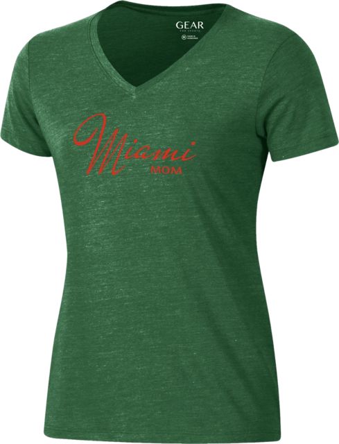 University of Miami Women's V-Neck Short Sleeve T-Shirt