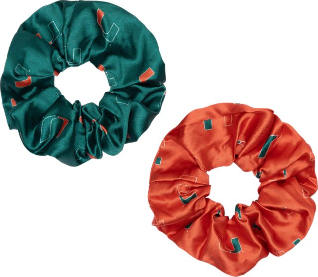 University of Miami Scrunchie 2 Pack