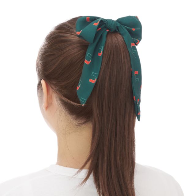 University of Miami Scrunchie Bow
